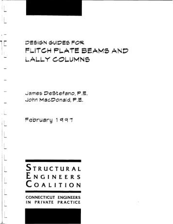 Design Guides for Flitch Plate Beams and Lally Columns