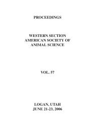 Strategic Low Cost Supplementation - American Society of Animal ...