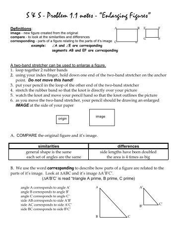 Stretching and Shrinking - Lake Shore Public Schools