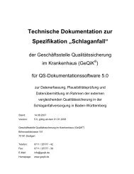 Technische Dokumentation zur - GeQiK