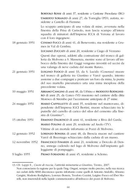 Paesaggi dell'energia. I grandi lavori idroelettrici dalla ... - Sat