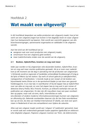 Wat maakt een uitgeverij? - Het Uitgeverijbedrijf