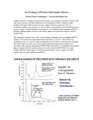 Ion Exchange of Proteins with Organic Solvents - LC column, HPLC ...