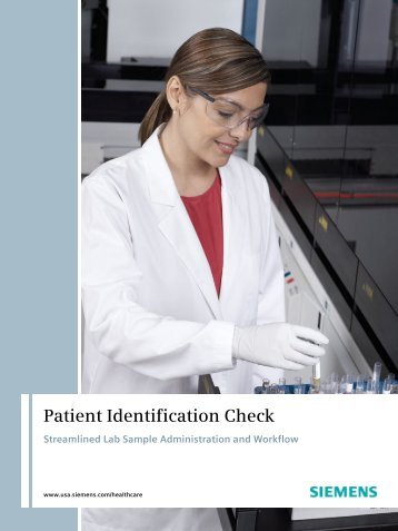 Patient Identification Check brochure 211kB - Siemens Healthcare