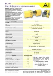 EspecificaÃ§Ãµes EL-10 - Elmec ComÃ©rcio e IndÃºstria Ltda