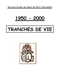 1950 - 2000 TRANCHES DE VIE - Tvcablenet