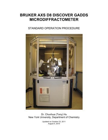 bruker axs d8 discover gadds microdiffractometer - Department of ...