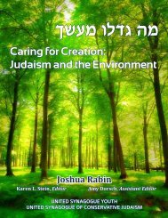 Caring for Creation: Judaism and the Environment - United ...