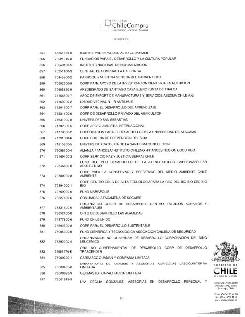 ResoluciÃ³n Proveedores Inscritos Abril 2010 - Chileproveedores