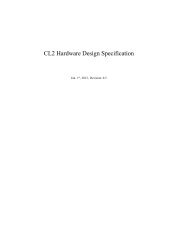 CL2 Hardware Design Specification v.03 - One Laptop per Child