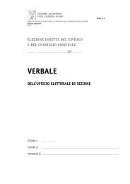 Modello del verbale dell'Ufficio elettorale di sezione - Sistema delle ...