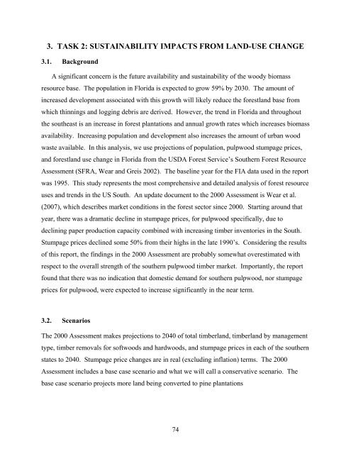 Biomass Resource Assessment Part I - Gainesville Regional Utilities