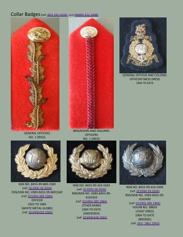 Badges Royal Marines Collar Badges