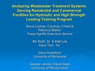 Analyzing Wastewater Treatment Systems Serving Residential and ...
