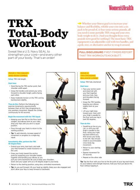 Pdf Of The Trx Total Body Workout