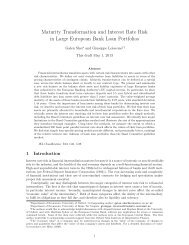 Maturity Transformation and Interest Rate Risk in Large European ...