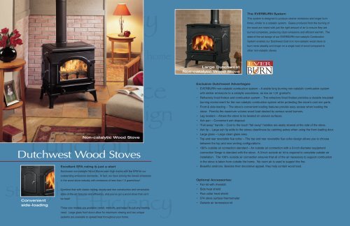 Dutchwest Cast Iron Non-catalytic Wood Stoves