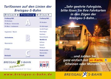 Unser Flyer zu den neuen Fahrkartenautomaten - Breisgau S-Bahn