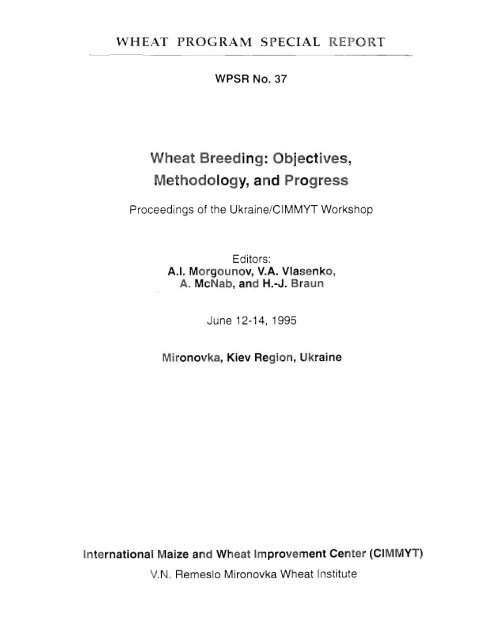 Untitled - Search CIMMYT repository