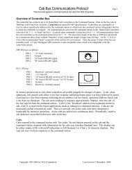 Cab bus protocol pub.. - NCE