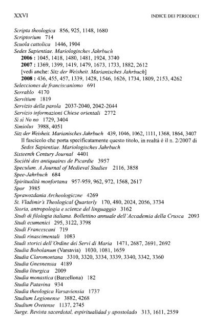 SCRIPTA PONTIFICIAE FACULTATIS THEOLOGICAE «MLARIANUM