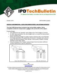 Technical Bulletin #0008 - from IPD