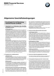 Allgemeine Geschäftsbedingungen (PDF) - BMW Bank GmbH