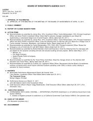 BOARD OF INVESTMENTS AGENDA 5-9-11 - LACERA