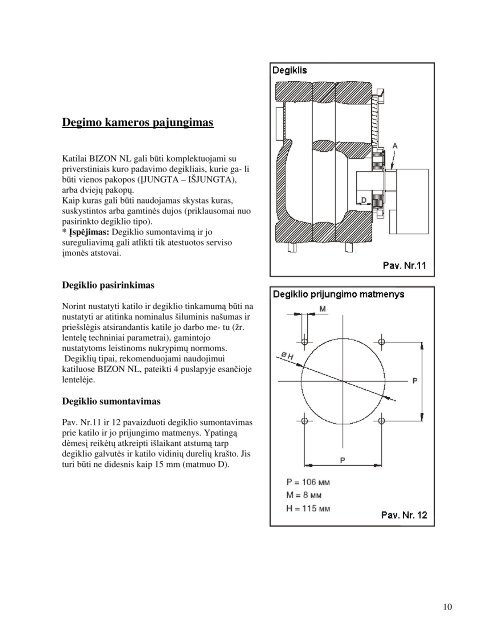 Instrukcija Bizonas NL - Protherm