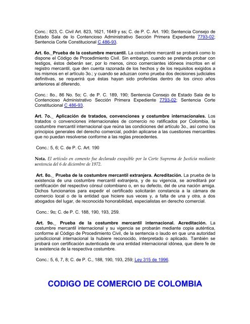 Codigo Comercio