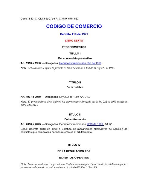 Codigo Comercio