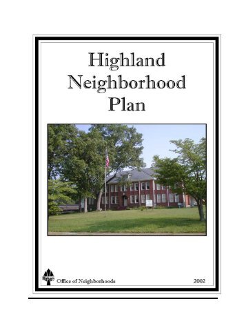 Highland Neighborhood Plan - City of Hickory