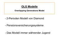 OLG Modell Overlapping Generations Model