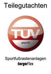 Sportfußrastenanlagen targaFlex - Spiegler