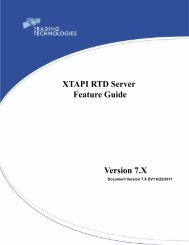 xtapi - TT Customer Portal - Trading Technologies