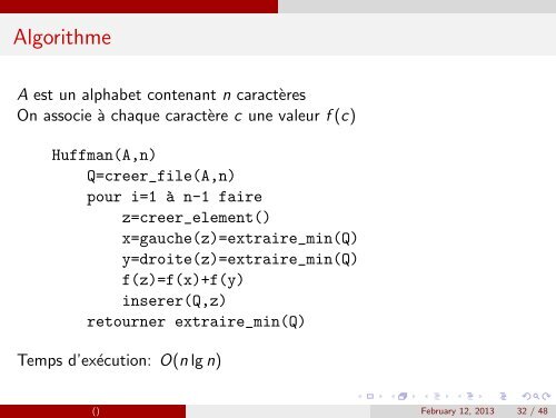 Les algorithmes voraces - UQAC