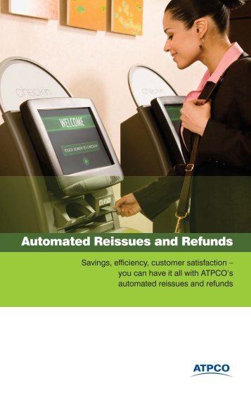 Automated Reissues and Refunds - atpco