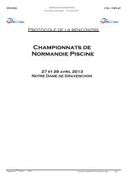 Championnats de Normandie Piscine - Commission Nationale Nage ...