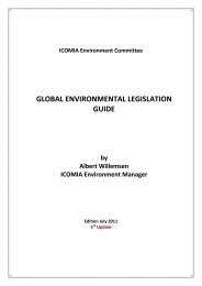 global environmental legislation guide - National Marine ...