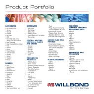 to download our complete Product Portfolio PDF. - Willbond