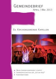 Gemeindebrief als PDF - Evangelische Kirchengemeinde Moers ...