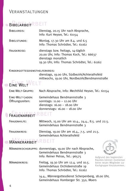 Gemeindebrief als PDF - Evangelische Kirchengemeinde Moers ...