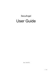 SecuAngel Quick Guide