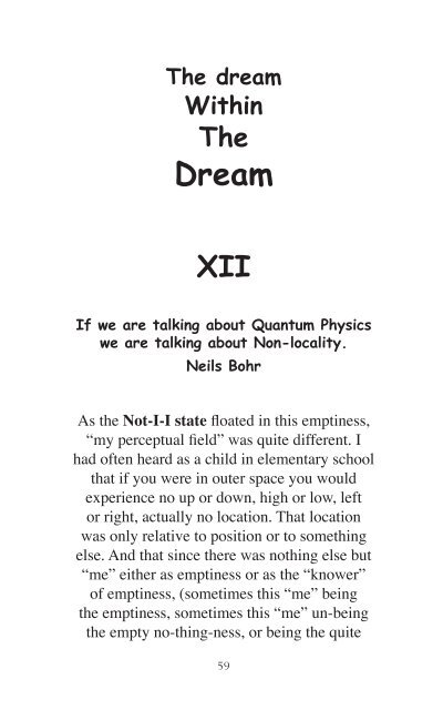 Notes from the Dream (circa 1982-1986) - Stephen H. Wolinsky Ph. D.
