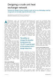 Designing a crude unit heat exchanger network - CB&I