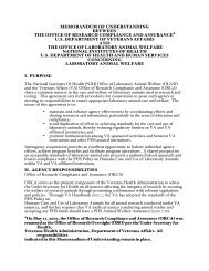 memorandum of understanding between the office of research