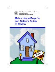 Maine Home Buyer's and Seller's Guide to Radon (pdf)
