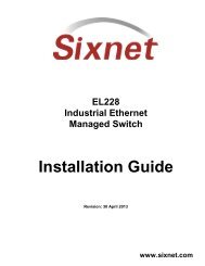 EL228 Installation Guide - Sixnet