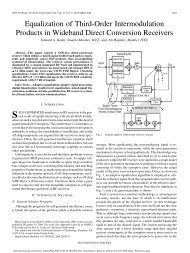 Equalization of Third-Order Intermodulation Products in Wideband ...