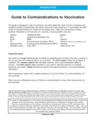 Guide to Contraindications to Vaccination - WVSIIS